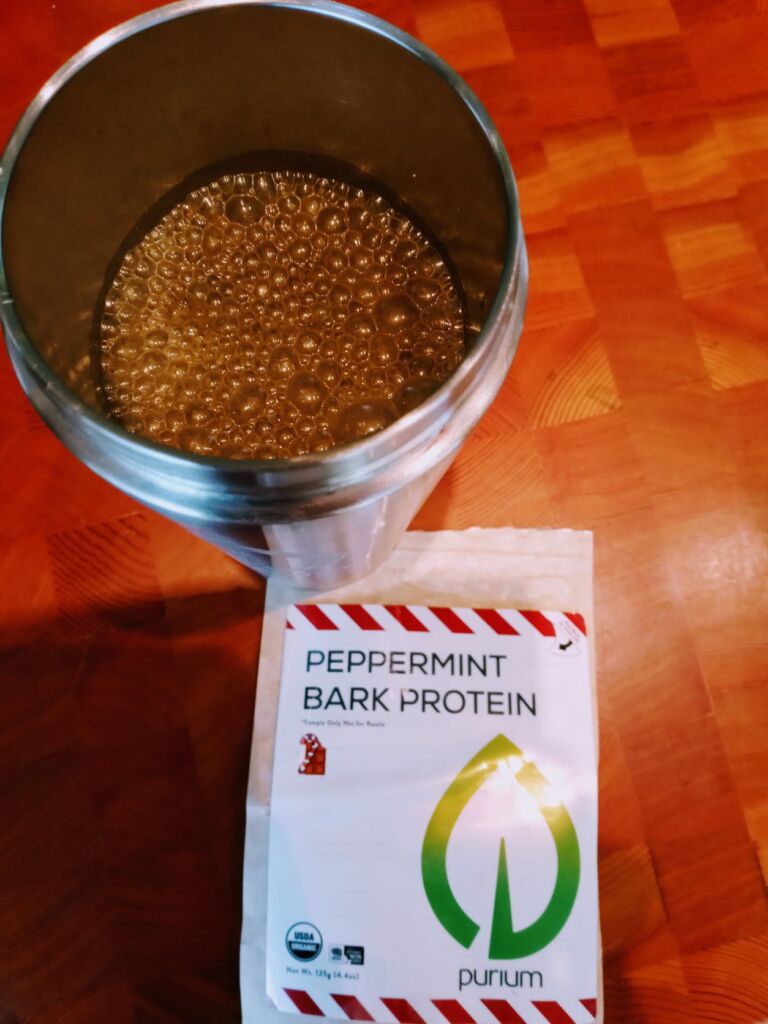 Peppermint Bark Protein Hot Chocolate (Organic too!)