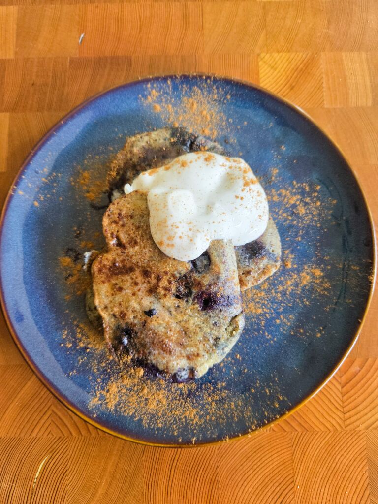 Grain-Free Blueberry Pancakes